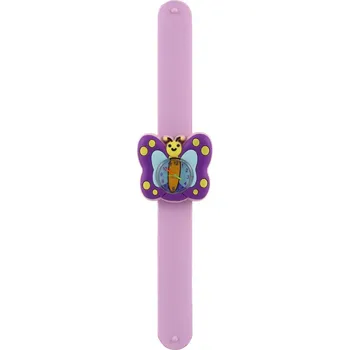 Hodinky Dětské hodinky samonavíjecí motýl fialové