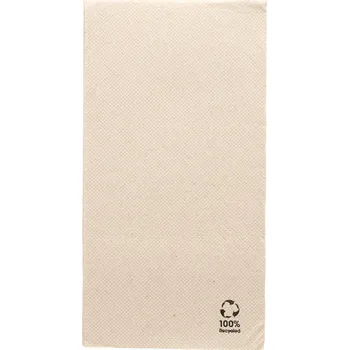 Papírový ubrousek Papírový BIO ubrousek natural hnědý 40x40cm 2 vrstvý 1/8 (min. počet 1200ks)
