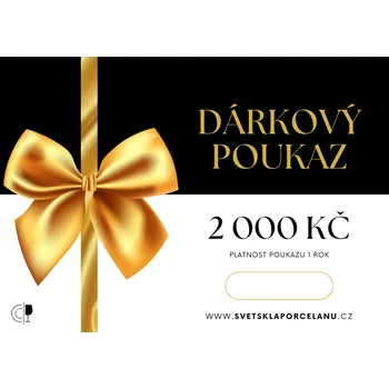 Dárkový potravinový koš Svět skla & porcelánu Dárkový poukaz v hodnotě 2 000 kč