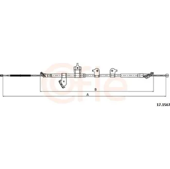 Autodíl Tažné lanko, parkovací brzda COFLE CFE17.1567