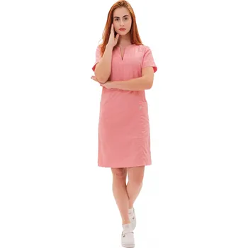 Zdravotnický oděv Perlička® Zdravotnické šaty Mia SATTÉ® Staroružová Barva: Staroružová, Velikost: XXL