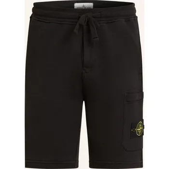 Pánské kraťasy Stone Island Pánské Šortky Z Mikinové Látky, černá, 46