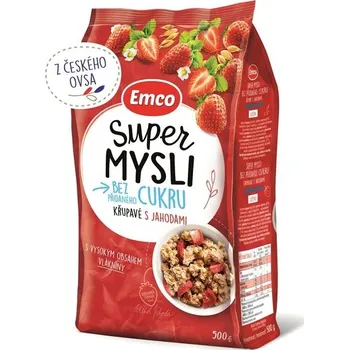 Křupavé mysli Emco - s jahodami, 500g