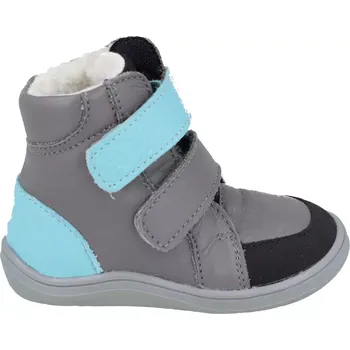 Dívčí tenisky BABY BARE SHOES Baby bare Winter grey tyrkys okop asfaltico 21