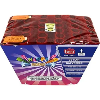 Tarra Ohňostroj - Baterie výmetnic happy fireworks - 36 ran