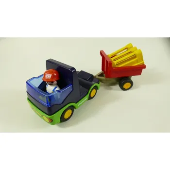 Stavebnice Playmobil Playmobil tahač s vozíkem