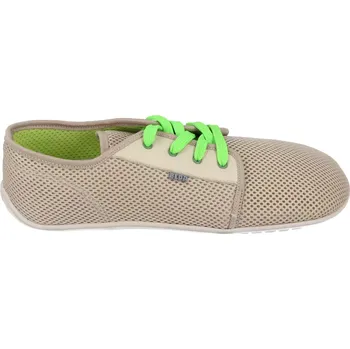 Dámská zdravotní obuv Beda barefoot tenisky béžovo-zelené 43
