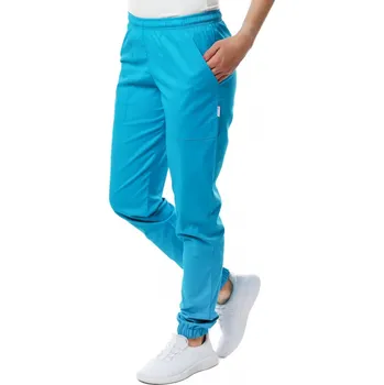 Zdravotnický oděv Perlička® Zdravotnické kalhoty ZARA SATTÉ Tmavý tyrkys Barva: Tmavý tyrkys, Velikost: M