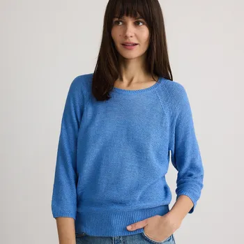 Dámský svetr Reserved - Hladký svetr - modrá - 1801T-55X - 1801T-55X-L-3