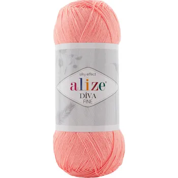 Galanterie Alize Příze Diva FINE - 145 meruňková