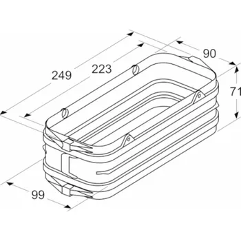 Tesařské kování Neff spojovací objímka Z861SS1