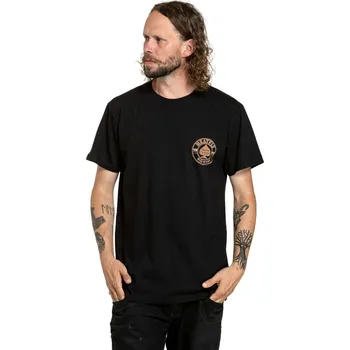 Pánské tričko Tričko Meatfly Born To Ride černé