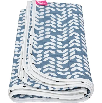 Dětská deka MOTHERHOOD Deka bavlněná mušelínová dvouvrstvá Blue Classics 100x120 cm