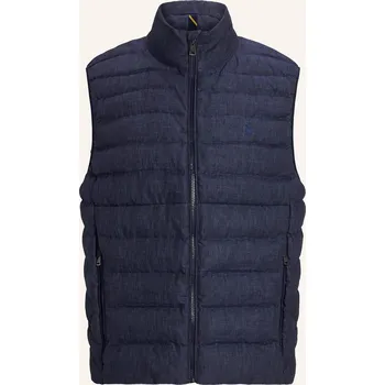 Polo Ralph Lauren Pánská Prošívaná Vesta Ze Lnu, tmavě modrá, 54
