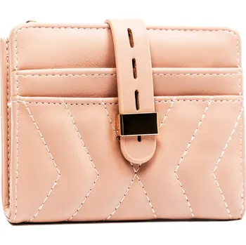 Peněženka Dámská peněženka z ekologické kůže s vložkou na karty Barva: Růžová