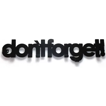 Věšák Šatní ramínko kovový Decolicious černý