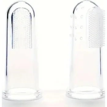 Silikonový zubní kartáček průhledný na prst 1 ks KRMIMMASEM.CZ tekm78