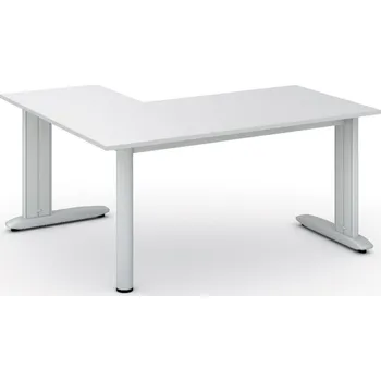 Psací stůl Rohový kancelářský stůl PRIMO FLEXIBLE, 160x140 cm, bílá
