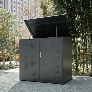 Kovový přístřešek na popelnice KW 2 x 240 l