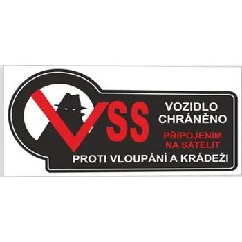 Traiva s.r.o. Chráněno připojením na satelit Verze: Samolepka inverzní 100 x 40 mm tl. 0.1 mm - Kód: 02289