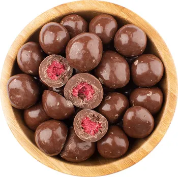 Sušené ovoce Vital Country Lyofilizované maliny v mléčné čokoládě 500 g