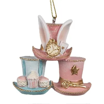 Vánoční ozdoba Ozdoba Zajecí klobouky