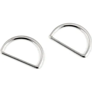 Polokroužek na textilní pásky šíře 25 mm plochý, malé, 1 nikl