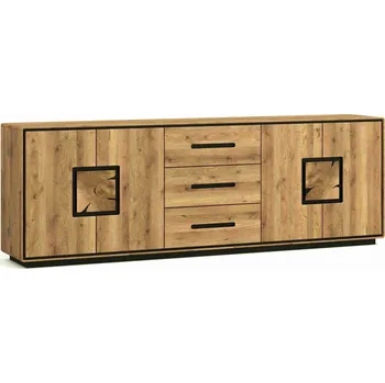 Knihovna Dubová komoda Arizona 3 z masivu