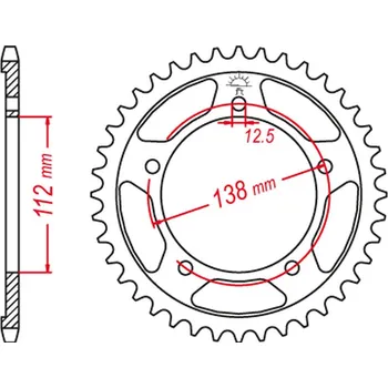 Řetězová sada pro motocykl GROSSKOPF rozeta 408 44 HONDA CBR 1100 XX BLACKBIRD 97-07 (JTR302.44) (GROSSKOPF rozeta 408 44 HONDA CBR 1100 XX BLACKBIRD 97-07 (JTR302.44))