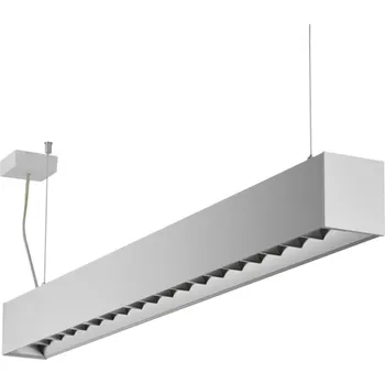 Halla Závěsné kancelářské lineární svítidlo Lina80 Office Direct Barva: Stříbrná, Délka: 1408 mm, Teplota chromatičnosti / Stmívání: 3000 Kelvinů / Nestmívatelné 05-530M-25GGE/830- S