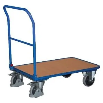 Plošinový vozík Pracovní vozík, modrá/buk
