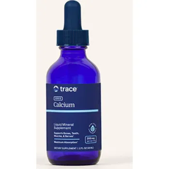 Doplněk stravy Trace Minerals - Iontový vápník 200 mg, 59 ml