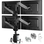 TecTake GmbH 404157 stolní držák pro 4 monitory od 13" do 32" - černá