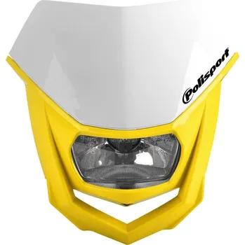 Osvětlení pro motocykl POLISPORT světlomet přední model HALO (žárovka halogen) barva bílá/žlutá (POLISPORT světlomet přední model HALO (žárovka halogen) barva bílá/žlutá)