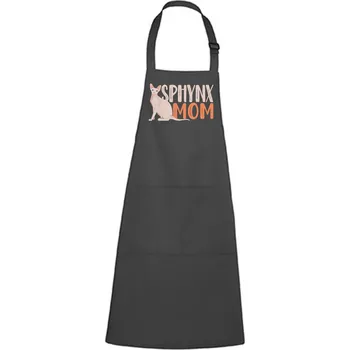 Kuchyňská zástěra DOBRÝ TRIKO Zástěra s potiskem Sphynx mom Barva: Antracitová