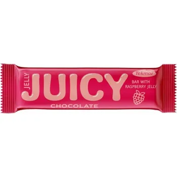 Tyčinka s želé malina v čokoládě - Juicy bar Chocolate - Tekmar 40g