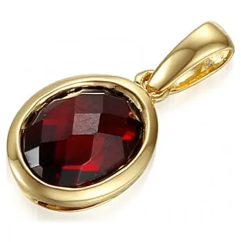 Přívěsek Gems, Originální přívěsek Devon, žluté zlato a granát, 585-38-2-4491.0Z00.0.00.610.23