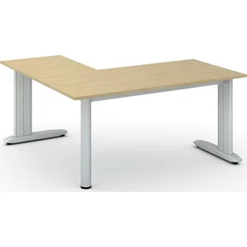 Psací stůl B2B Partner Rohový kancelářský stůl PRIMO FLEXIBLE, 160x160 cm, bříza