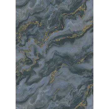 Tapeta DIMEX | Vliesová tapeta na zeď WPE-902247 | 0,53 x 10,05 m | černá, šedá, modrá, zlatá + Černá, šedá, modrá, zlatá vliesová tapeta na stěnu WPE902247 v rozměru 0,53 x 10,05 m