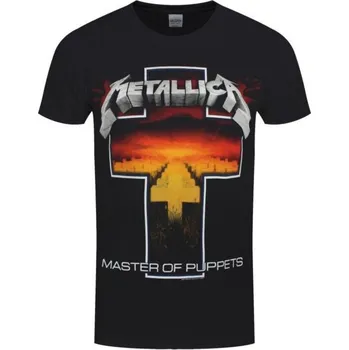 Pánské tričko Metallica : Master Of Puppets Cross, černé tričko / unisex