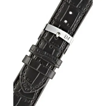 Řemínek na hodinky Kožený řemínek Morellato Juke 4934A95.019 M, černý - 24 mm