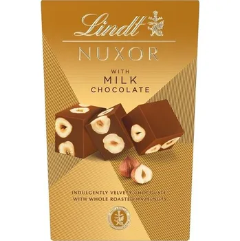 Cukrovinka Lindt Nuxor mléčné s oříšky 150 g