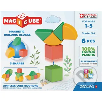Desková hra Stavebnice Magicube - Shapes 6 pcs - Geomag Geomag