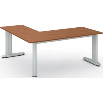 Psací stůl Rohový kancelářský stůl PRIMO FLEXIBLE, 180x180 cm, třešeň