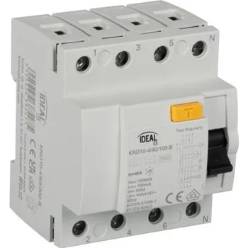 Proudový chránič Kanlux 38543 KRD10-4/40/100-B Proudový chránič