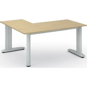 Psací stůl Rohový kancelářský stůl PRIMO FLEXIBLE, 160x140 cm, bříza