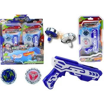 Dětská zbraň Mamido Pistole s kovovými kotouči modrá