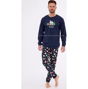 Pánské pyžamo CORNETTE CORNETTE Vánoční pyžamo 115/256-Home modrá S