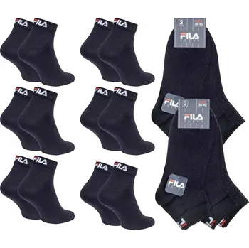 Pánské ponožky FILA pánské ponožky kotníkové BALENÍ 6 KUSŮ 35-38 bavlna