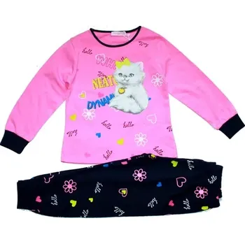 Dívčí pyžamo svítící ve tmě KOČIČKA KUGO 5863 růžová 859/31